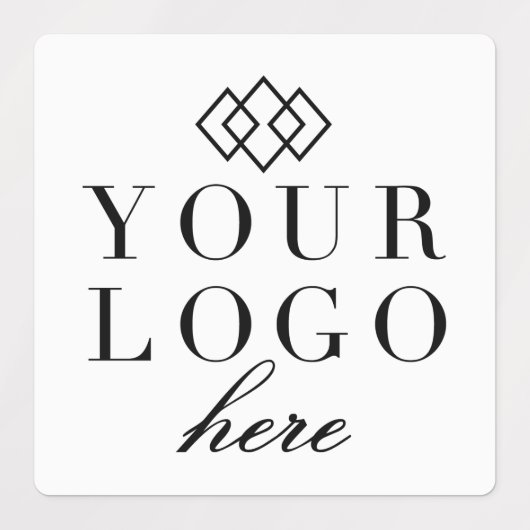 Promo-Label | Ihr Logo hier Business Etiketten (Design 2)