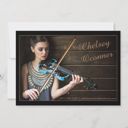 Promo-Modell für den Hauptdarsteller Comp-Zed-Kart Einladung (Vorderseite)