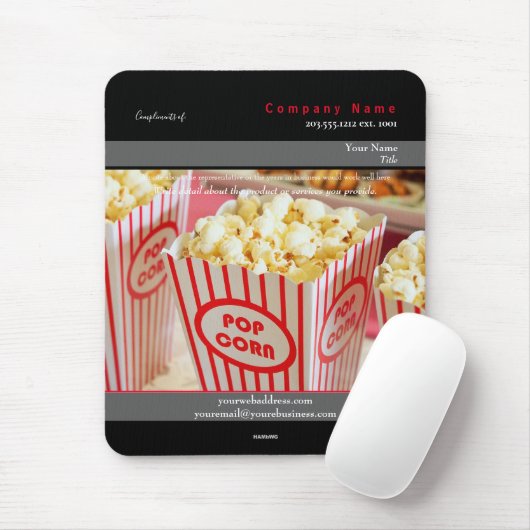 Promo Mousepad Popcorn Theme - HAMbyWG (Mit Mouse)