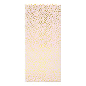 PROMO PRICE SERVICE LIST schicke rustikale Goldkon Werbekarte (Hinten)