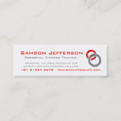 Promokarte Geschäft persönlichen Fitness Trainers Mini Visitenkarte (Vorderseite)