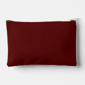 Promote Your Brand Maroon Small Custom Zubehörtasche (Rückseite)