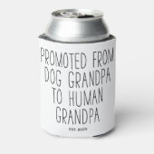 Promoted Dog Opa to Human Grandpa est 2020 Dosenkühler (Kanne Rückseite)