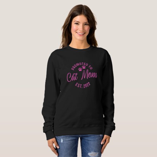 Promoted O Cat Mom 2022 Sweatshirt (Vorne ganz)