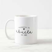 Promoted To Abuela Est 2025 New Abuela Mothers Day Kaffeetasse (Links)