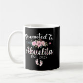 Promoted To Abuelita 2025 First Time New Grandma P Kaffeetasse (Links)