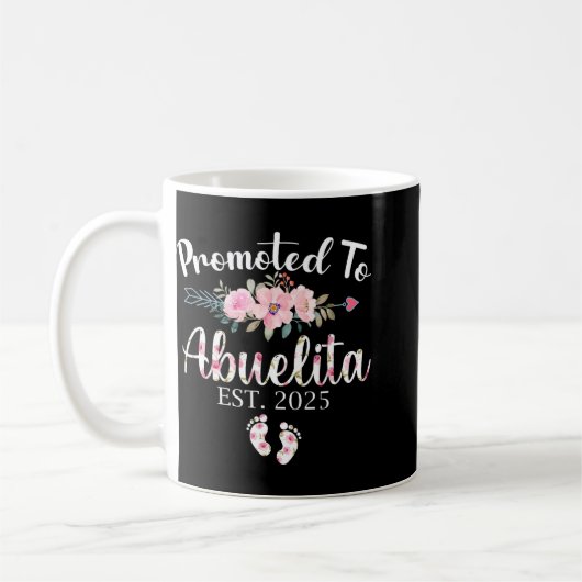 Promoted To Abuelita 2025 First Time New Grandma P Kaffeetasse (Links)
