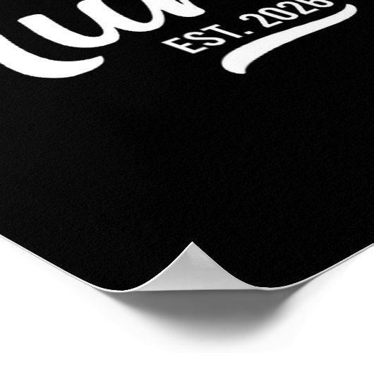 Promoted To Aunt Est. 2026 Auntie 2026 Loading New Poster (Ecke)