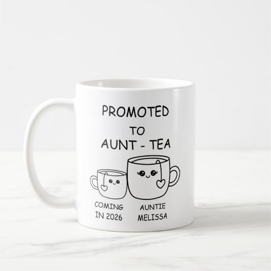 Promoted to Aunt-tea,  funny new Aunt Kaffeetasse (Links)