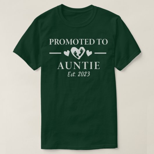 Promoted To Auntie 2023 Auntie Pregnancy Announcem T-Shirt (Design vorne)