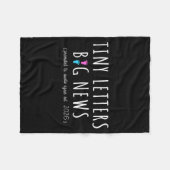 Promoted To Auntie Again 2026-2nd Baby Announcemen Fleecedecke (Vorderseite (Horizontal))