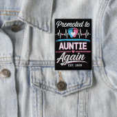Promoted To Auntie Again Est 2026 Pregnancy Reveal Button (Insitu)
