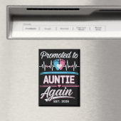 Promoted To Auntie Again Est 2026 Pregnancy Reveal Magnet (In Situ (Geschirrspüler))