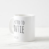 Promoted to Auntie Est 2025 New Aunt Gift Kaffeetasse (Vorderseite Links)
