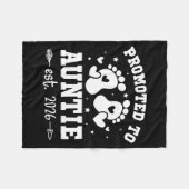 Promoted To Auntie Est 2026 Going To Be Aunt Annou Fleecedecke (Vorderseite (Horizontal))