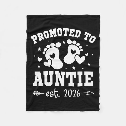 Promoted To Auntie Est 2026 Going To Be Aunt Annou Fleecedecke (Vorderseite)