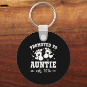 Promoted To Auntie Est 2026 Going To Be Aunt Annou Schlüsselanhänger (Vorderseite)