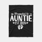 Promoted To Auntie Est 2026 Soon To Be New Aunt Ba Fleecedecke (Vorderseite)