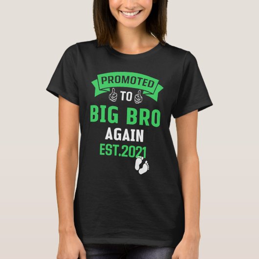 Promoted To Big Brother Again 2021 Older Brothers T-Shirt (Vorderseite)