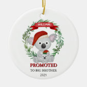 Promoted to Big Brother Custom Koala Siblings Keramik Ornament (Vorne)