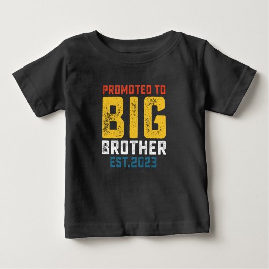 Promoted To Big Brother Est 2023 Baby T-shirt (Vorderseite)