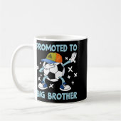 Promoted To Big Brother Soccer Design Kaffeetasse (Links)