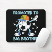 Promoted To Big Brother Soccer Design  Mousepad (Mit Mouse)