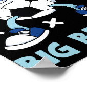 Promoted To Big Brother Soccer Design Poster (Ecke)
