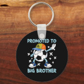 Promoted To Big Brother Soccer Design Schlüsselanhänger (Vorderseite)