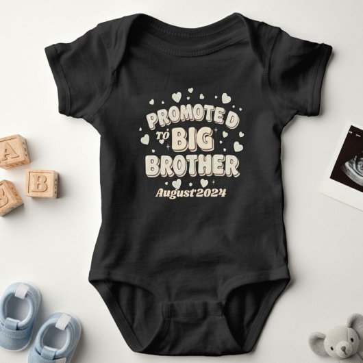 Promoted To Big Brother T-shirt, Baby Strampler