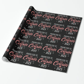Promoted to big cousin 2023 pregnancy announcement geschenkpapier