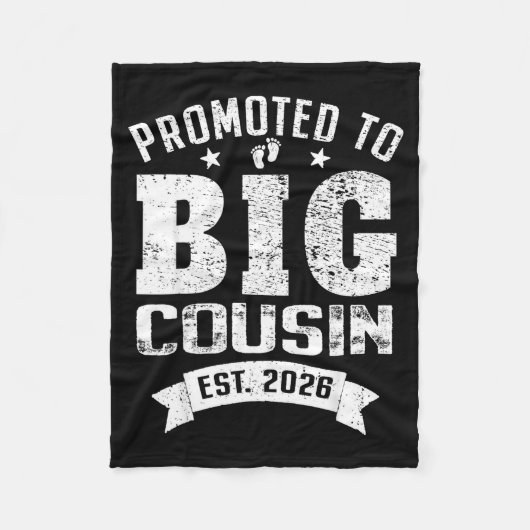 Promoted To Big Cousin 2026 Cool Cousin Baby Annou Fleecedecke (Vorderseite)