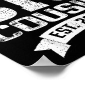 Promoted To Big Cousin 2026 Cool Cousin Baby Annou Poster (Ecke)