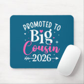 Promoted To Big Cousin 2026 Cousin Baby Announceme Mousepad (Mit Mouse)