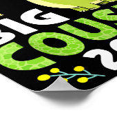 Promoted To Big Cousin 2026 Cute Dinosaur Family T Poster (Ecke)