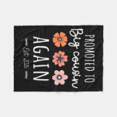 Promoted To Big Cousin Again 2026 2nd Pregnancy An Fleecedecke (Vorderseite (Horizontal))