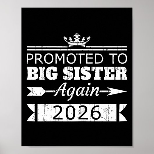 Promoted To Big Sister Again 2026 Big Sis Reveal  Poster (Vorne)