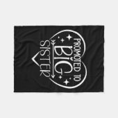 Promoted To Big Sister - New Baby Birth Announceme Fleecedecke (Vorderseite (Horizontal))