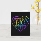 Promoted To Big Sister - New Baby Birth Announceme Karte (Gelbe Blume)