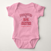 Promoted To Big Sister T-shirt Baby Strampler (Vorderseite)