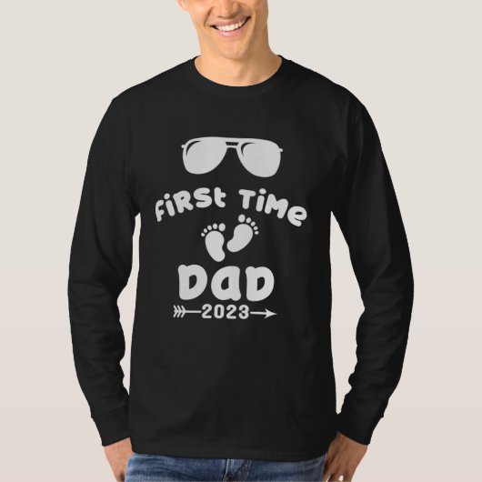 Promoted To Dad 2023 First Time Dad 2023 T-Shirt (Vorderseite)