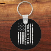 Promoted To Dad 2023 Funny Shirt For New Dad Schlüsselanhänger (Vorderseite)