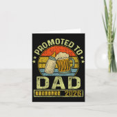 Promoted To Dad 2026 Expecting Baby Funny Soon To  Karte (Vorderseite)