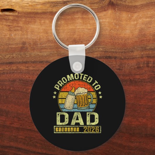 Promoted To Dad 2026 Expecting Baby Funny Soon To Schlüsselanhänger (Vorderseite)