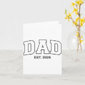 Promoted To Dad Est 2026 Daddy Karte (Gelbe Blume)