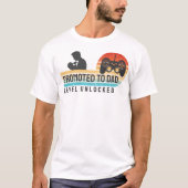 Promoted to Dad – Level Unlocked T-Shirt (Vorderseite)
