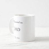 Promoted To Dad Mug – New Dad Gift Coffee Cup Kaffeetasse (Vorderseite Links)