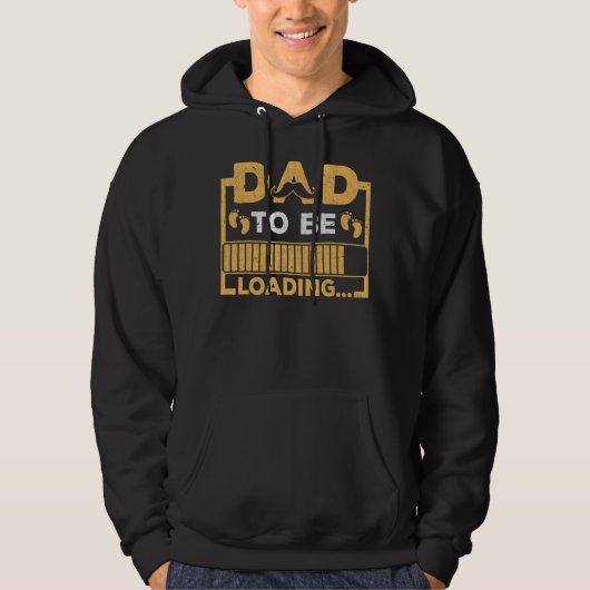 Promoted to Dad New Father Hoodie (Vorderseite)