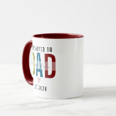 Promoted to Dad | Personalized First Father’s Day Tasse (Vorderseite Links)