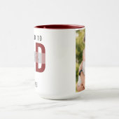 Promoted to Dad Personalized Photo | First Father Tasse (Zentrum)